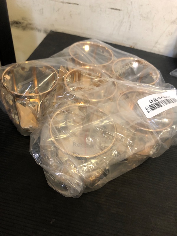 Photo 1 of Kolnlala 6pcs Tabletop Tealight Crystal Candle holders3.5''x3.5'' Class Votive Holder Home Decoration,Table centerpieces and Wedding Decor,Gorgeous Gift,Tabletop/Centerpiece Votive Holder (Rose Gold)