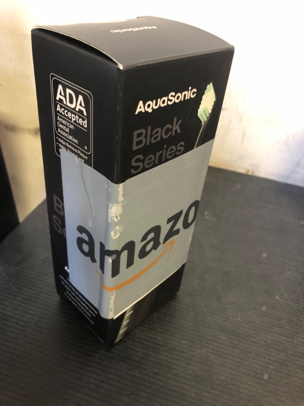 Photo 1 of Aquasonic Black Series Ultra Whitening Toothbrush – ADA Accepted Electric Toothbrush- 8 Brush Heads & Travel Case – 40,000 VPM Electric Motor & Wireless Charging - 4 Modes w Smart Timer