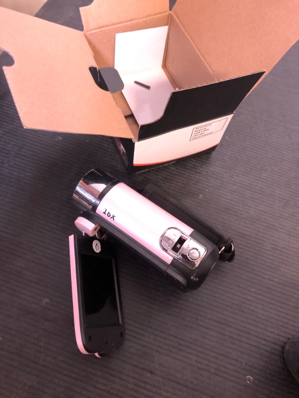 Photo 1 of Yunir 16MP Digital Camera, 2.4 1080P 16X Zoom Rotatable Screen Camcorder with Fill Light, Video Vlogging USB Camera for Travel, Wedding, Campus Records, etc. ()