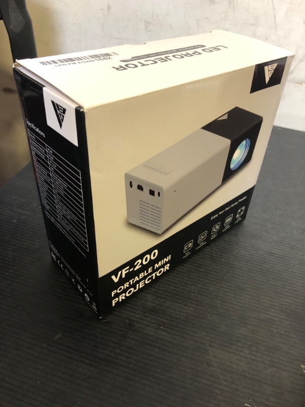 Photo 1 of Mini Projector, iTJQ Portable Projector 1080P Supported for Indoor Outdoor Movies, Phone Projector Compatible with iOS/ Android, Laptop, TV Stick/ PS5, USB/HDMI/Type-C