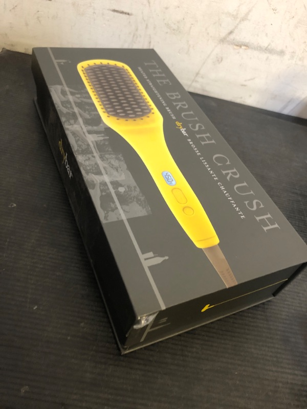 Photo 1 of Drybar The Brush Crush Heated Straightening Brush – Hair Dryer Straightener for Smooth, Frizz-Free Hair – Salon-Quality BlowoutLPNPMER7295109
