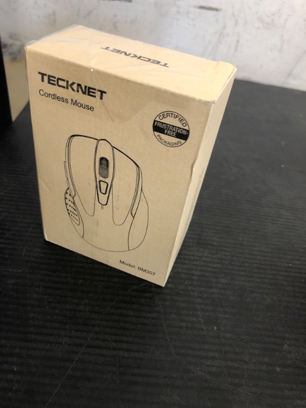 Photo 1 of TECKNET Wireless Mouse (2.4G & BT5.0/3.0) Silent 4800 DPI Computer USB A & Bluetooth Mouse 6 Buttons, Wide Compatibility - Grey