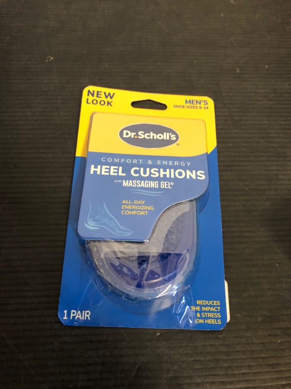 Photo 1 of Dr. Scholl's HEEL CUSHIONS with Massaging Gel Advanced // All-Day Shock Absorption and Cushioning to Relieve Heel Discomfort (for Men's 8-13, also available for Women's 6-10)
