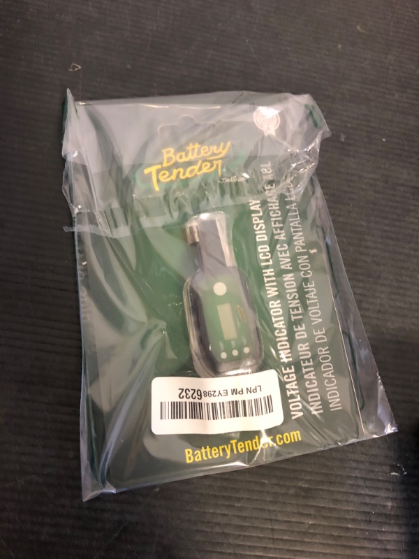 Photo 1 of Battery Tender Voltage Indicator for Easy-to-Use Accurate 12V Battery Testing - Easily Track 12V Battery Voltage Using LCD Display with LED Charge Indicator - 081-0157