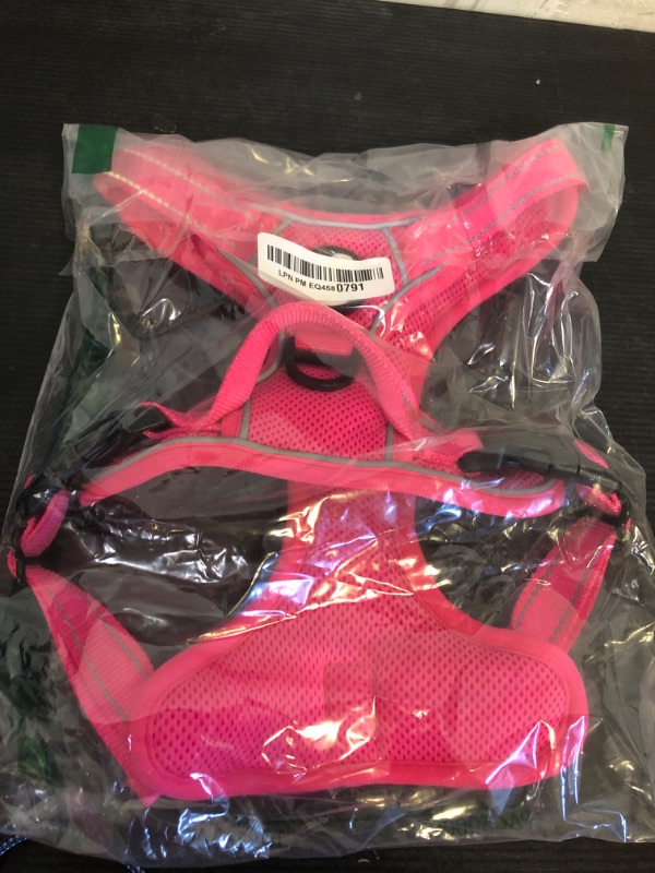 Photo 1 of Joytale Step-in No Pull Dog Harness Medium Sized Dog with 2 Leash Clips, Reflective Pet Vest with Easy Control Handle, Adjustable Soft Padded Harness for Walking and Training, Hotpink,M