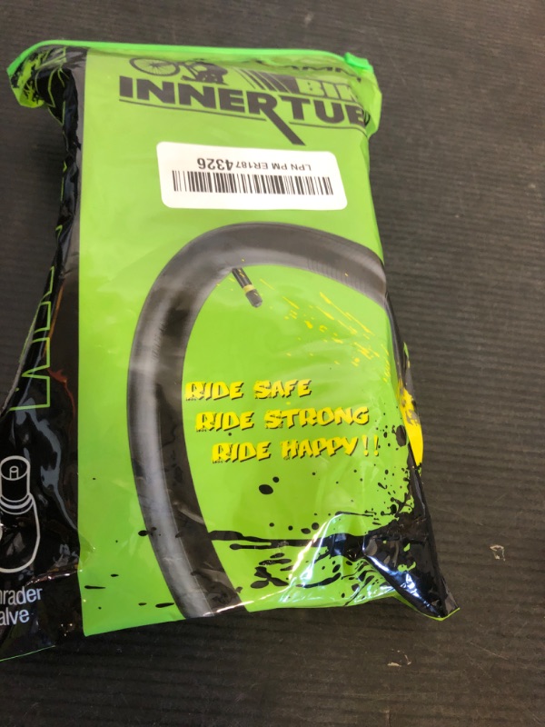 Photo 1 of 1 Pack 20x4.0 Fat Tire Tubes with AV 32mm, 20x3.5-4.5 Fat Tire Tube Heavy Duty with 1 Tire Lever, 20 x 4.0 Premium Butyl Rubber Bike Tube 20 x 3.50, 20 x 4.0, 20 x 4.5 for Road/MTB/E Bike by Hydencamm