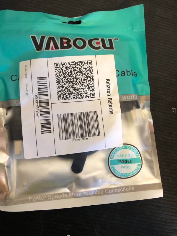 Photo 1 of Vabogu Cat 8 Ethernet Cable, 3ft Heavy Duty High Speed Internet Network Cable, 26AWG, 2000Mhz 40Gbps with Gold Plated RJ45 Connectors, Shielded for Indoor & Outdoor Use