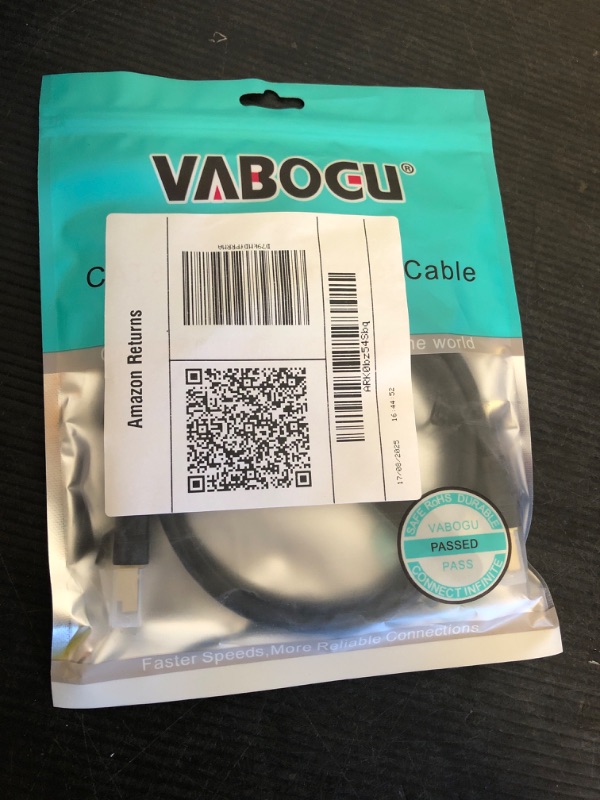 Photo 1 of Vabogu Cat 8 Ethernet Cable, 3ft Heavy Duty High Speed Internet Network Cable, 26AWG, 2000Mhz 40Gbps with Gold Plated RJ45 Connectors, Shielded for Indoor & Outdoor Use