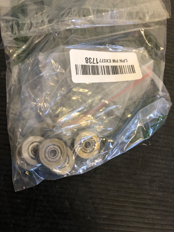 Photo 1 of Preamer Industrial Bearing Steel V Groved Wire Pulley Bearing Wheels Roller V Groove Sealed Guide Rail Ball Bearings 5x22x5mm, 5 Pcs