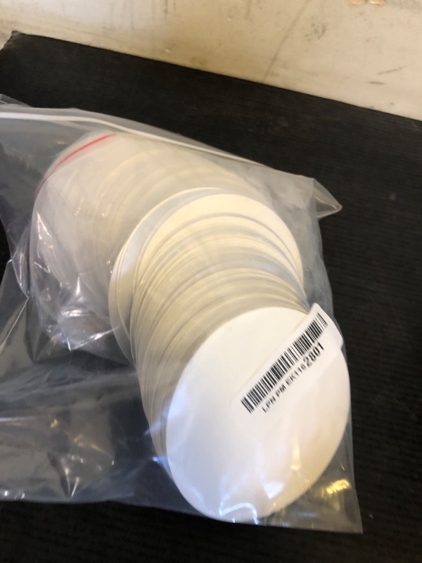 Photo 1 of PATIKIL 95mm/3.74" Aluminum Foil Cap Liner, 150 Pack Resistant Tamper Induction Heat Sealer Sealing Liners for PET Plastic Bottle Jar Lid