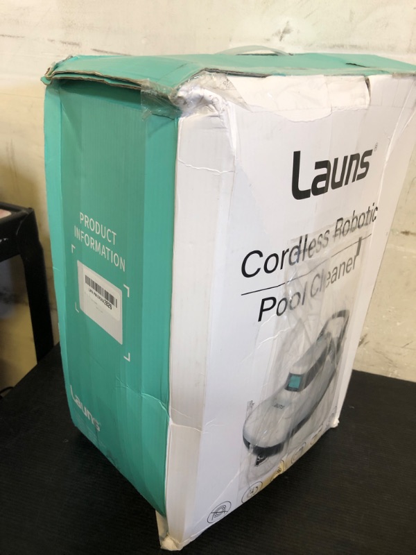 Photo 1 of (2025 Upgrade) Launs S1 Cordless Robotic Pool Cleaner, Dual Motors & Suction Ports Automatic Pool Vacuum Robot Lasts up to 90 Min, Self-Parking Ideal for Above Ground Pools (New)