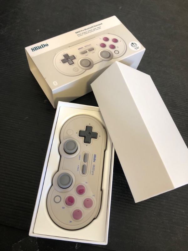 Photo 1 of 8BitDo SN30 Pro Bluetooth Controller with Hall Effect Joysticks, Rumble Vibration, and Turbo Function, Compatible with Switch/Switch 2, PC, macOS, Android, Steam Deck & Raspberry Pi (G Classic)