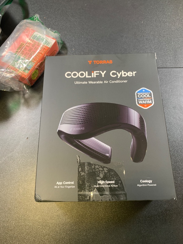 Photo 1 of TORRAS 2025 Top Al Neck Fan Air Conditioner Coolify Cyber, Portable Neck Fans that Blow Cold Air?No.1 Coolest & 720° Immersive Cooling? Personal AC Rechargeable for Outdoor/Indoor. Gifts for Dad/Mom