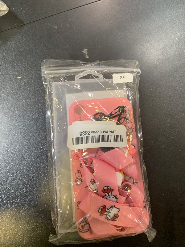Photo 1 of Ealievor Compatible with iPhone XR Case with Screen Protector, Cartoon Cute Funny Kawaii Cat Kitty Animal Character Phone Case Silicone Lanyard 3D Cover Case for Kids Girls and Womens