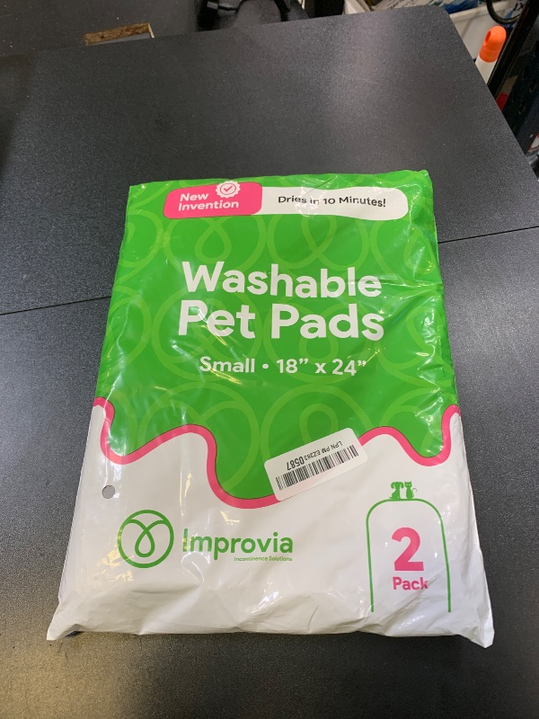 Photo 1 of IMPROVIA® Reusable Puppy Pad – Waterproof, Extra-Absorbent, Washable Pee Pad for Dog Training, Whelping, & More – Protect Your Floors & Pet with Quick-Drying Potty Pad (Small - 18"x24")