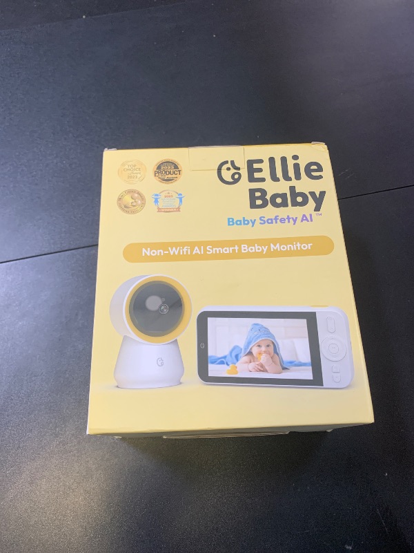 Photo 1 of Ellie Baby Monitor No WiFi, Baby Monitor with Camera and Audio, 5" IPS 1080P with Wall Mount, 6000mAh Battery, 1000ft Range, Smart Monitoring 24hrs Playback, AI Cry Detection & Sleep Tracking