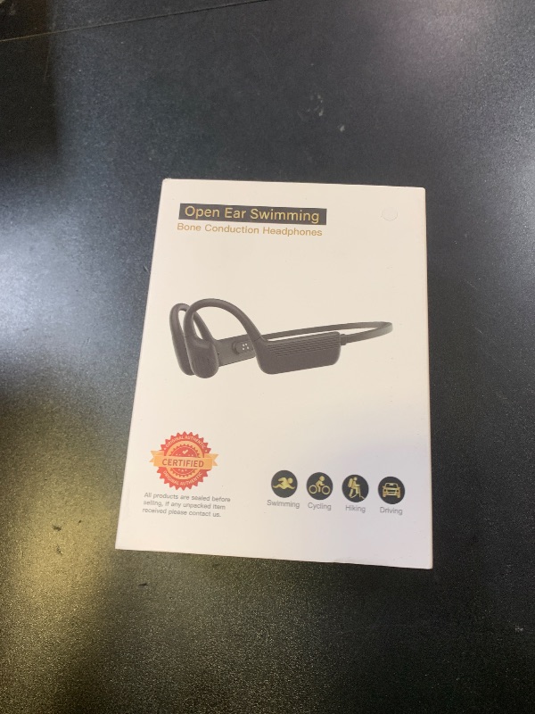 Photo 1 of MARLALL Swimming Headphones-Bone Conduction Headphones, IP68 Waterproof Open Earphones, Bluetooth 5.4 Underwater Sport Earbuds with 32 GB MP3 Memory for Swimming, Running, Cycling-Pearl Beige