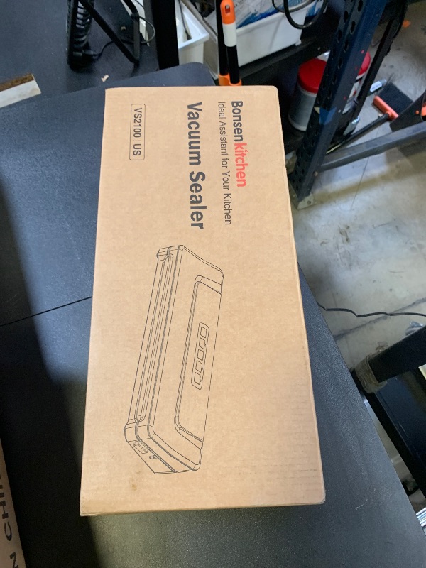 Photo 1 of [Updated 2025] Bonsenkitchen Vacuum Sealer Machine + 40 Vacuum Bags, Fast-Compact/Multi-Functional Food Vacuum Sealer with External Vacuum System, Silver