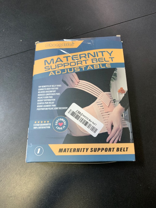 Photo 1 of ChongErfei Maternity Belt, Pregnancy 3 in 1 Support Belt for Back/Pelvic/Hip Pain, Maternity Band Belly Support for Pregnancy Belly Support Band (M: Fit Ab 35.5"-47.3", Beige)