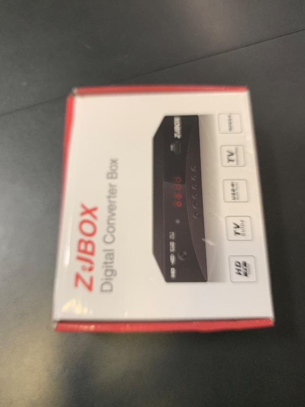 Photo 1 of Digital TV Converter Box, ATSC Tv Tuner - ZJBOX for Analog HDTV Live 1080P with Recording&Playback,HDMI Output, Timer Setting TV Tuner Function Digital Channel Free