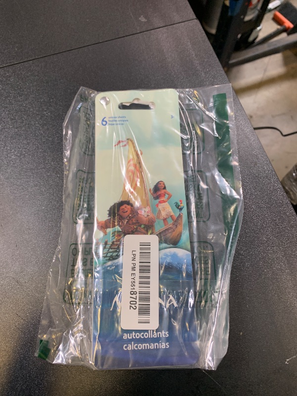 Photo 1 of Disney Moana Party Favors for Boys & Girls Bundle ~ 12 Pack Moana Sticker Sheets for Kids Birthday Party Goodie Bags | Moana Party Supplies Set