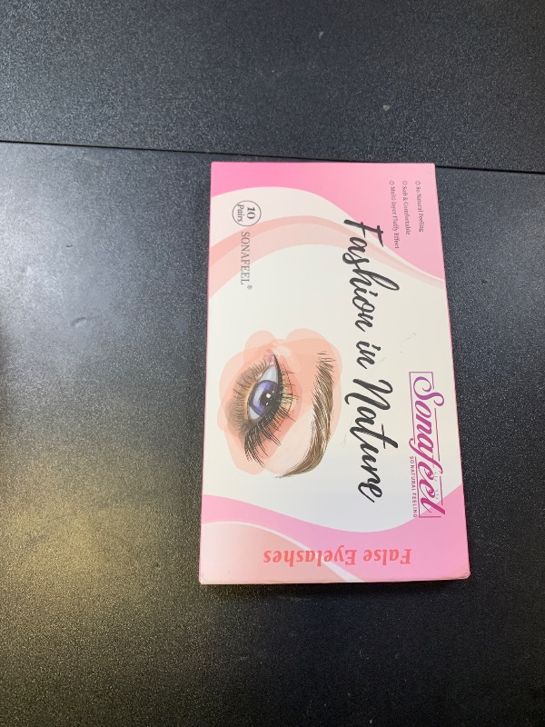 Photo 1 of SONAFEEL Manga Lashes Anime Eyelashes Korean Japanese Asian Lashes 13mm 10Pairs Wispy Clear band Spiky Lashes Pack Cosplay Lashes