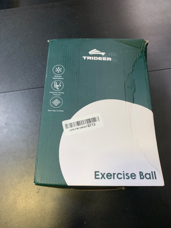 Photo 1 of Trideer Yoga Ball for Exercise, Pregnancy & Birthing, 5 Sizes Exercise Ball for Physical Therapy, Stability, Fitness, Quick Pump Included