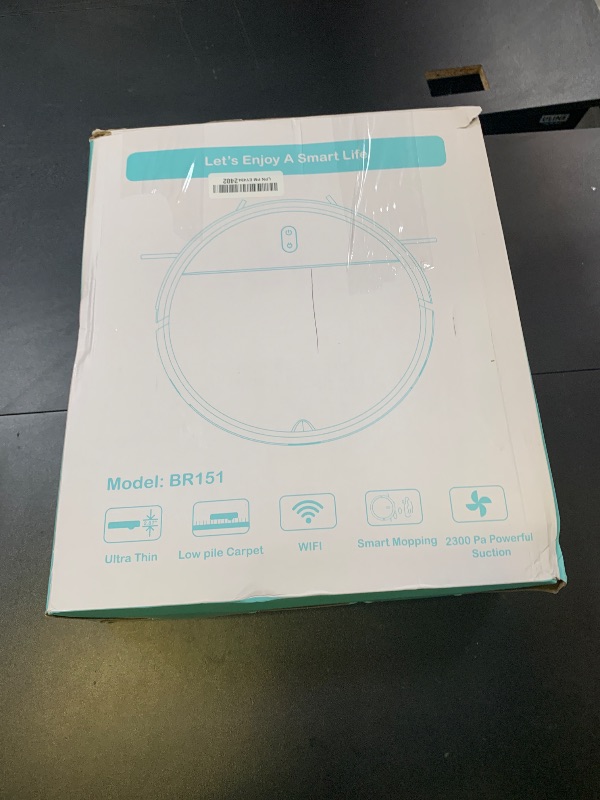 Photo 1 of Robot Vacuum and Mop Combo, 2 in 1 Mopping Robot Vacuum Cleaner with Schedule, Wi-Fi/Voice/App, Strong Suction, Easy of Use, Self-Charging Robotic Vacuum, Slim, Ideal for Hard Floor, Pet Hair, Carpet