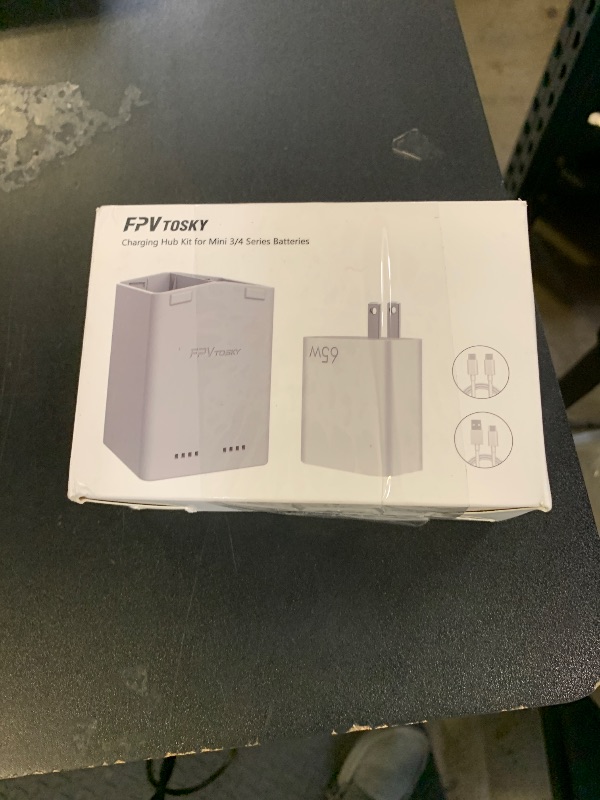 Photo 1 of Professional Battery Charger for DJI Mini 3 Pro Mini 4 Pro Series Battery,DJI Accessories Rapid Charging Set with 65W Power Adapter, Fast Charging Hub, Dual Batteries Quick Charging Simultaneously