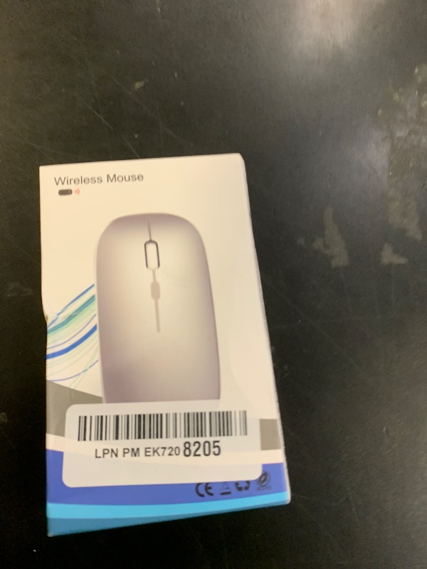 Photo 1 of WREANU Wireless Bluetooth Mouse Rechargeable Laptop Mice Silent Slim Use(BT5.2 and 2.4G Portable USB Receiver) Dual Mode Computer Mouse for Laptop/iPad/Tablet/Apple/Computer/Mac(Bright White)