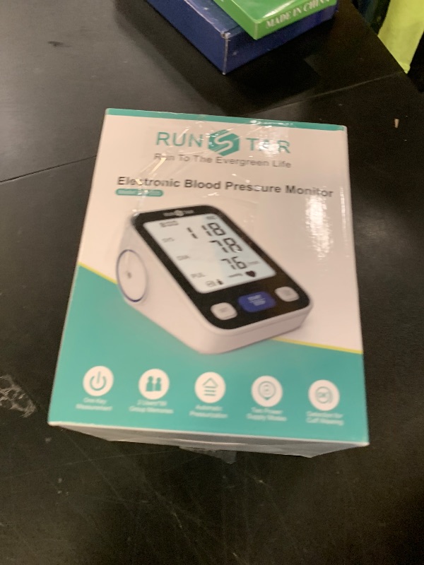 Photo 1 of Runstar Upper Arm Blood Pressure Monitor with Wide Range Cuff (8.7'' -16.5'') for Home Use FSA/HSA Eligible, Automatic Digital BP Machine with Storage Bag, 2x99 Reading Memory