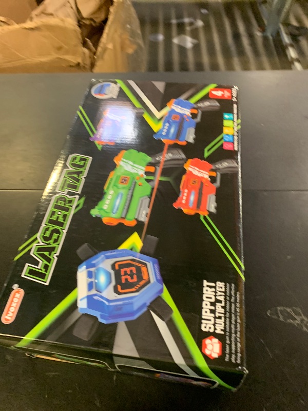 Photo 1 of SEE NOTES PICTURE……..Laser Tag Guns Set of 4 Laser Tag Guns with Digital LED Score Display Vests,Gifts for Teens and Adults Boys & Girls,Adults and Family Fun,Gift for Kids Ages 8 9 10 11 12+Year Old Boy