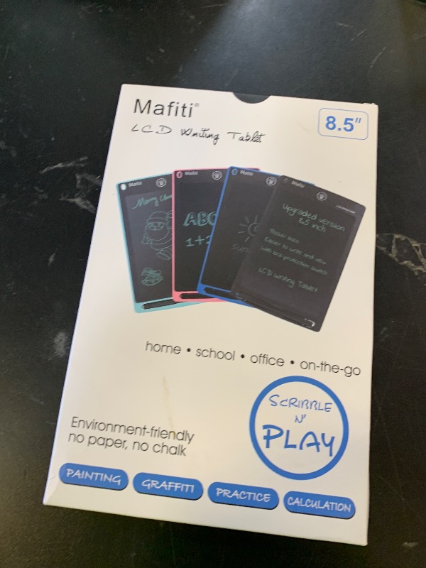 Photo 1 of Mafiti LCD Writing Tablet 8.5 Inch Electronic Writing Drawing Pad Portable Doodle Board Gifts for Kids Office Memo Home Whiteboard Black