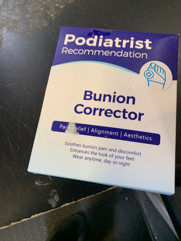 Photo 1 of Bunion Corrector 2 Pack for Women and Men, Adjustable Bunion Splint with Non-Slip Big Toe Separators, Comfortable for Day/Night Use