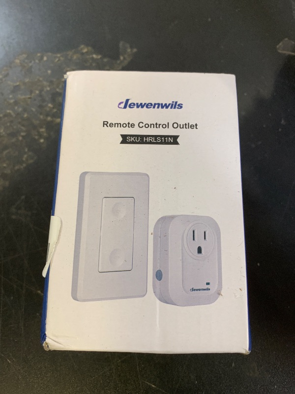 Photo 1 of DEWENWILS Remote Control Outlet Wireless Wall Mounted Light Switch, Electrical Plug in On Off Power Switch for Lamp, No Wiring, 100 Feet RF Range, FCC Listed, Programmable and Expandable