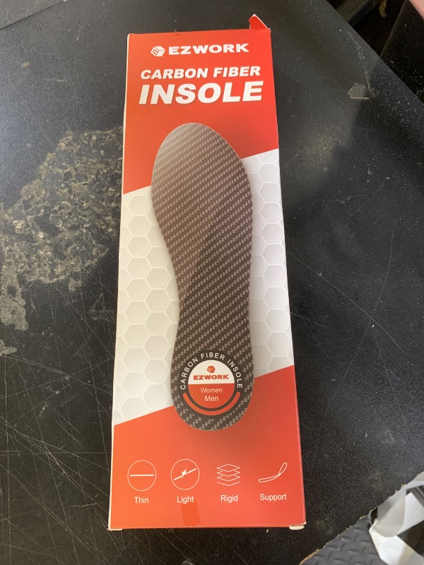 Photo 1 of Carbon Fiber Insoles, Carbon Fiber Foot Plate 1 Pair Rigid Shoe Insert Support Turf Toe, Foot Fractures, Morton Extension, Hallux Rigidus and Limitus - Alternative to Post Op Shoe