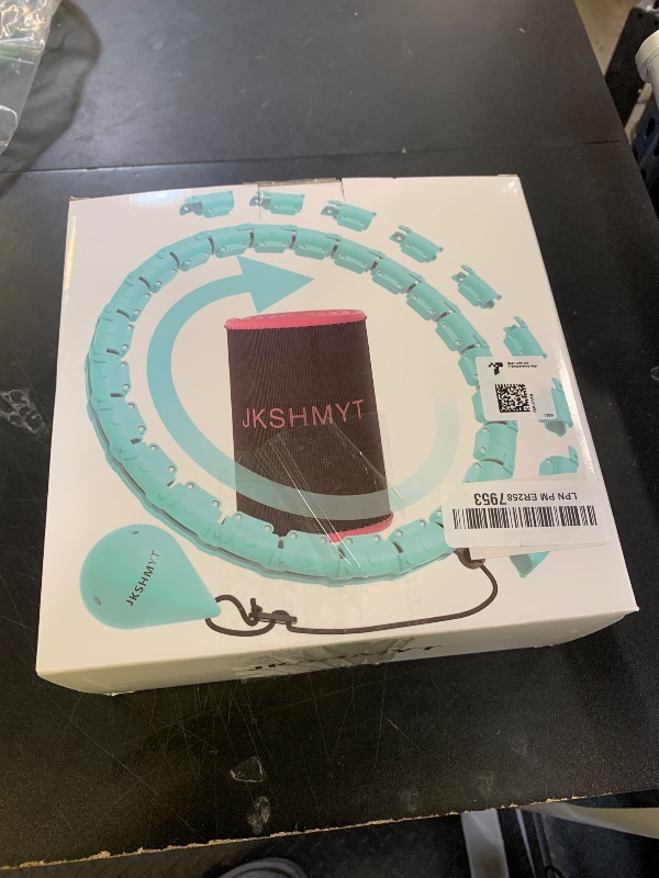 Photo 1 of JKSHMYT Smart Weighted Fit Hoop Plus Size for Adults Weight Loss, Hula Circle-2 in 1 Infinity Fitness Hoop, 24 Links Detachable & Size Adjustable, with Waist Trainer for Women