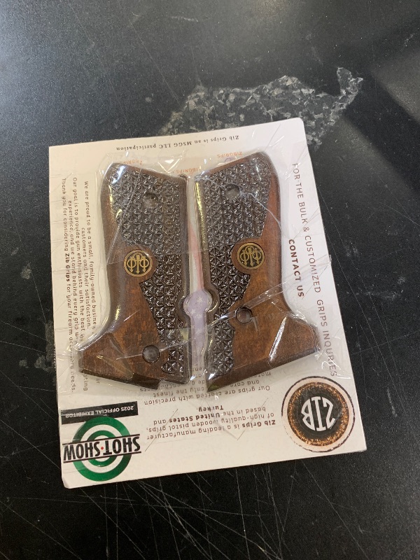 Photo 1 of Zib Grips for Beretta 92 Series Wood Grips – Fits 92, 92F, 92FS, 92A1, 92FS INOX, 92G, 92D, 96, 96D, 96A1, M9, M9A1, Brigadier, Centurion, Elite, Elite II – Easy Install – Not for Girsan Regard