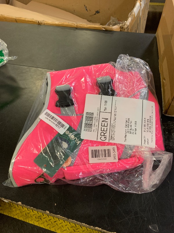 Photo 1 of Kuoser Dog Life Jacket for Medium Dogs, Reflective Swimming Vest with High Flotation for Beach Boating, Pink L
