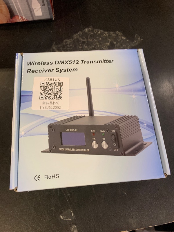 Photo 1 of Lixada DMX 512 Controller 2.4G Wireless Transmitter Receiver LCD Display Power Adjustable Repeater Lighting Dimmer Controller for Disco DJ Party Light