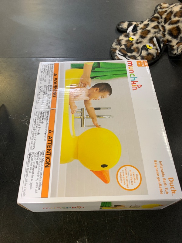 Photo 1 of Munchkin® Duck™ Inflatable Baby Bathtub with White Hot® Heat Alert, Classic Yellow Ducky
