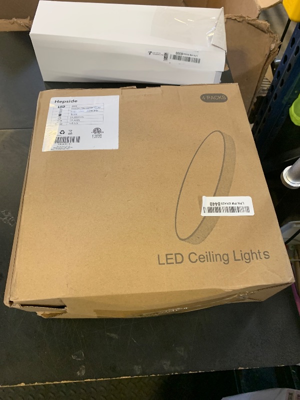 Photo 1 of 4PACK Flush Mount LED Ceiling Light Fixture White, 12Inch 28Watt, Dimmable & 3000K-4500K-6000K 3 Color Selectable Ceiling Lamp 3200LM Low Profile Ceiling Light for Kitchen Bedroom Hallway Porch