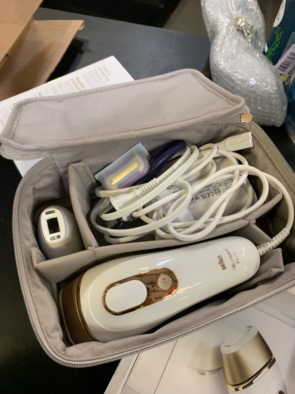 Photo 1 of Braun Smart IPL, Silk·Expert Pro 5: at Home Laser Hair Removal for Women and Men, Permanent Visible Hair Reduction in Hair Regrowth for Body & Face, Soft Pouch and Precision Head, IPL5157