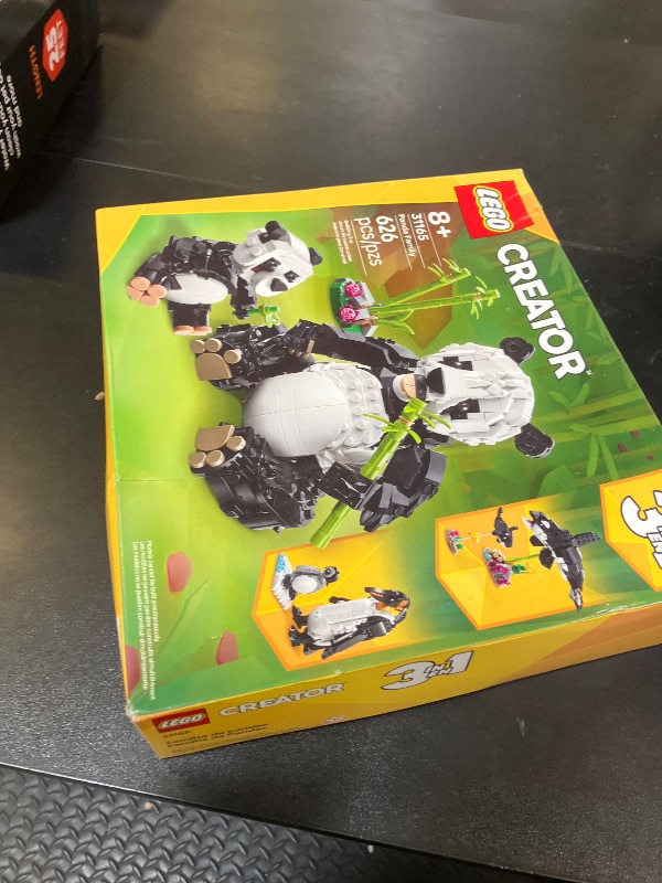 Photo 1 of LEGO Creator 3 in 1 Wild Animals Panda Family - Building Toy Kit for Kids with 3 Building Options, Panda, Penguin, or Orca - 7 Year Old Girl & Boy Birthday Gifts - 31165