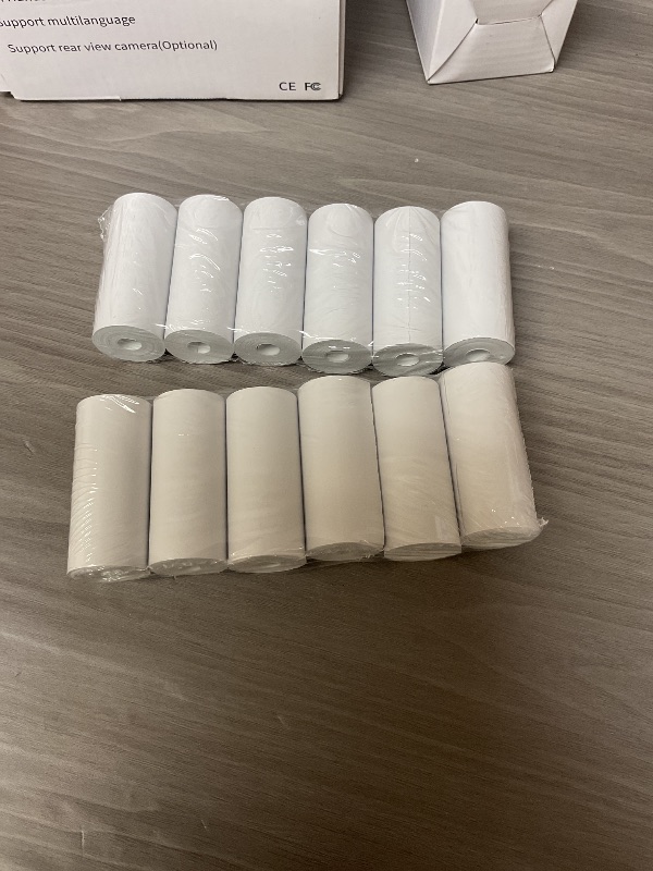 Photo 1 of 12 Roll Printer Paper for Kids Instant Print Camera, HD Printing Thermal Print Paper Set Photo Printer Thermal Paper Rolls, Refill Replace Camera Printer Paper White