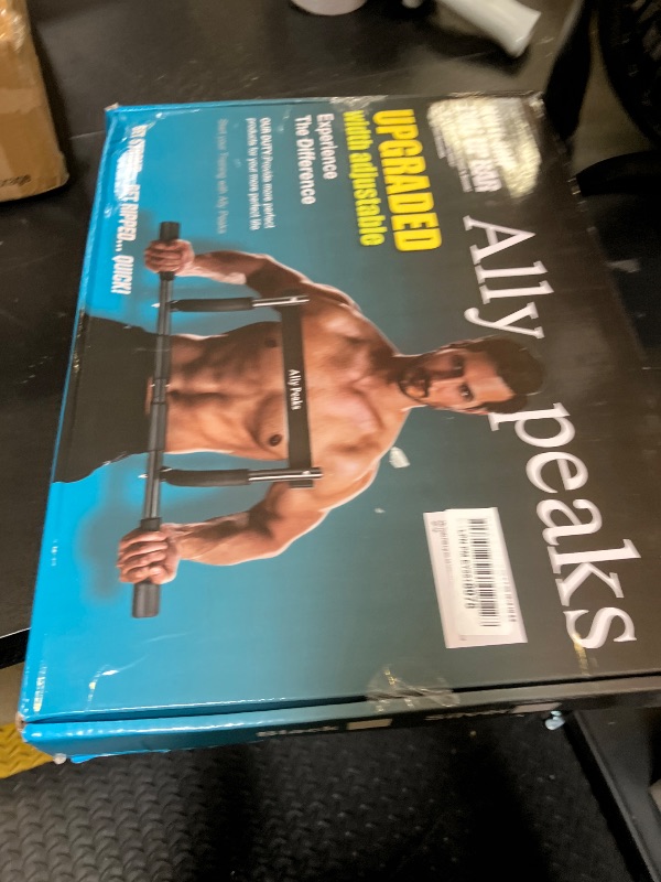 Photo 1 of Ally Peaks Pull Up Bar for Doorway,Multiple Levels Width Adjustable Pull Up Bar Accurately Match Wide and Narrow doorframe,Indoor Chin-Up Bar Workout Bar,USA Original Patent