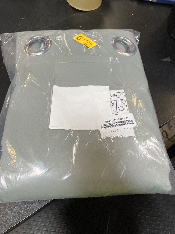 Photo 1 of NICETOWN Greyish Green Blackout Curtains 96" Long for Office, Dining Room, Guest Room, Sound Reducing Heat and Cold Block Curtain Panels for Modern Room Decorative (55" Wide, 2 Pieces)
