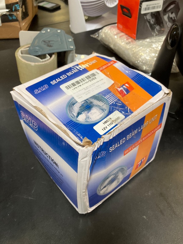 Photo 1 of fokes H6024 High Performance Halogen Sealed Beam Headlight? (7"" Round?178mm) (110/130W), #H6024