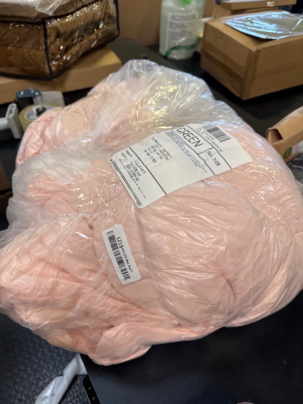 Photo 1 of WRENSONGE Full Size Comforter Sets - 3 Pieces Pink Comforter Prewashed Soft Lightweight for All Seasons,Fluffy Down Alternative Comforter Full Size with 2 Pillow Shams