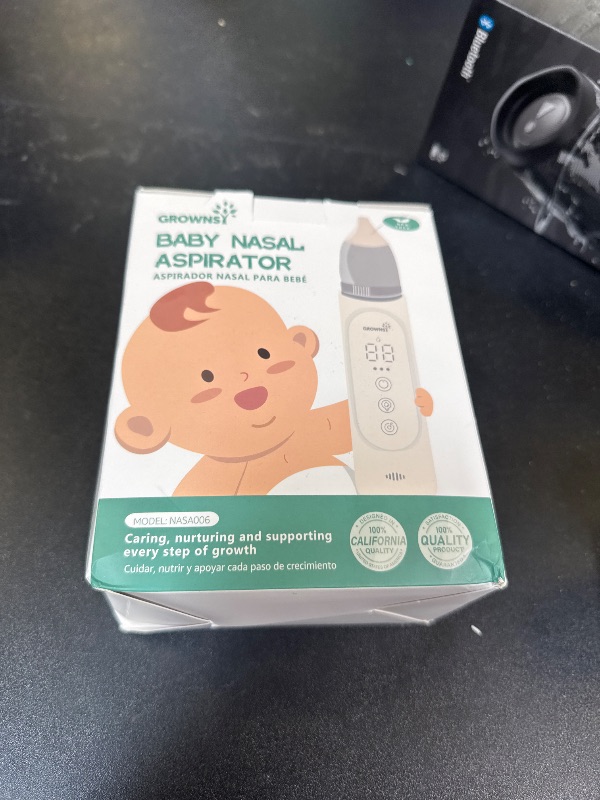 Photo 1 of GROWNSY Nasal Aspirator for Baby, Upgraded 5 Suction Levels Baby Nose Sucker, IPX7 Waterproof Electric Nose Suction for Baby, Booger Sucker for Toddlers with Automatic Cleaning &Music &Light Functions